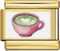 CHARM COMIDA MATCHA DORADO