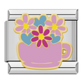CHARM FLORES ROSA
