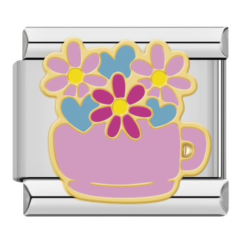CHARM FLORES ROSA