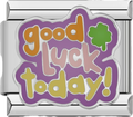 CHARM FRASE GOOD LUCK