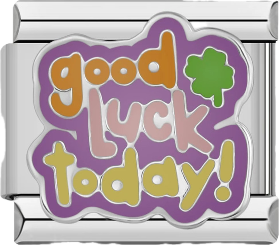 CHARM FRASE GOOD LUCK