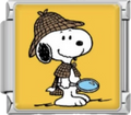 CHARM SNOOPY SHERLOCK