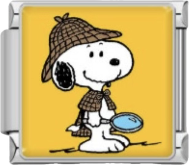 CHARM SNOOPY SHERLOCK
