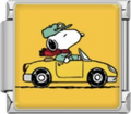CHARM SNOOPY CARRO