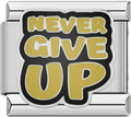 CHARM FRASE NEVER GIVE UP