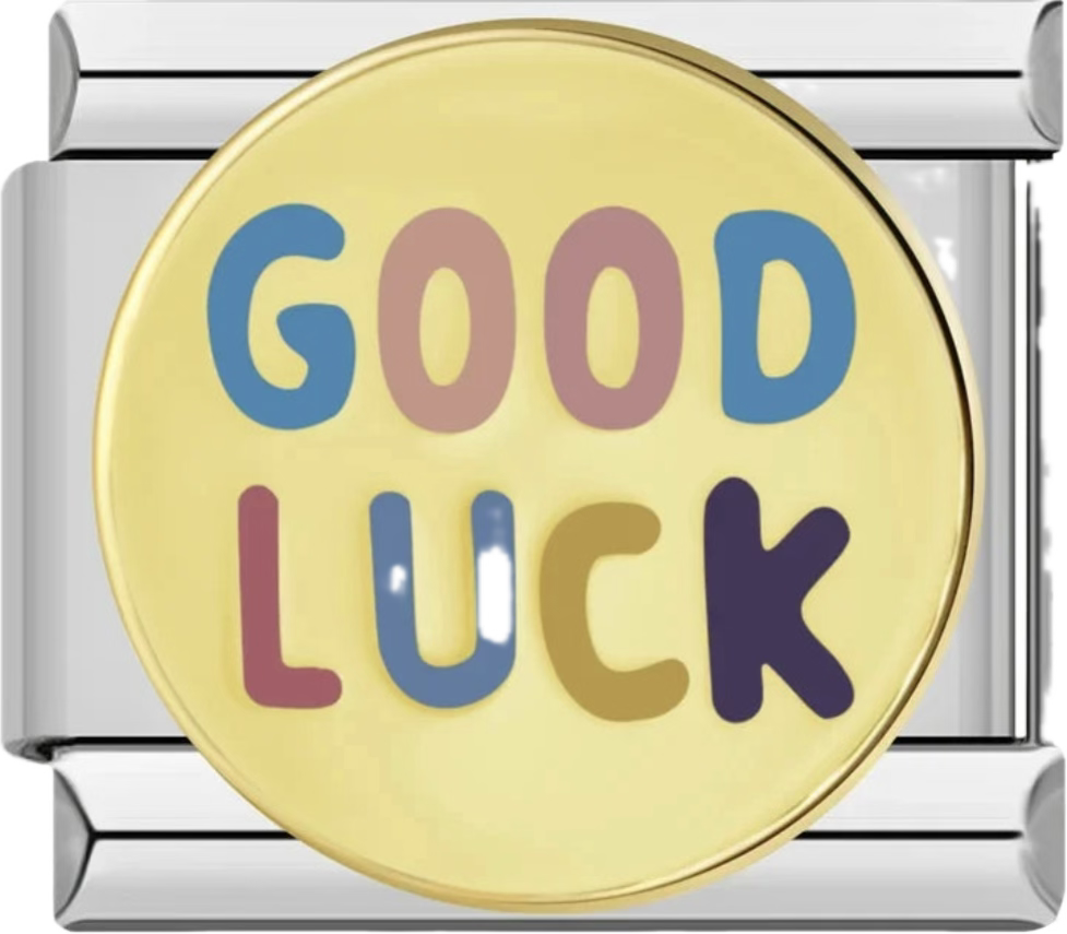 CHARM FRASE GOOD LUCK