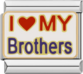 CHARM FRASE I LOVE MY BROTHERS