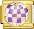 CHARM MUSICA MIRRORBALL DORADO