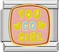 CHARM FRASE GO GIRL