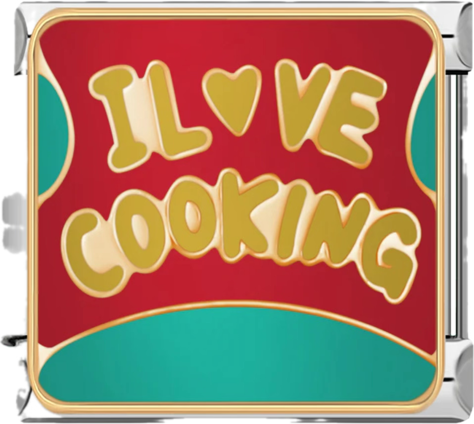 CHARM FRASE I LOVE COOKING