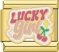 CHARM FRASE LUCKY GIRL