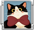 CHARM ANIMAL GATO CON CORBATIN