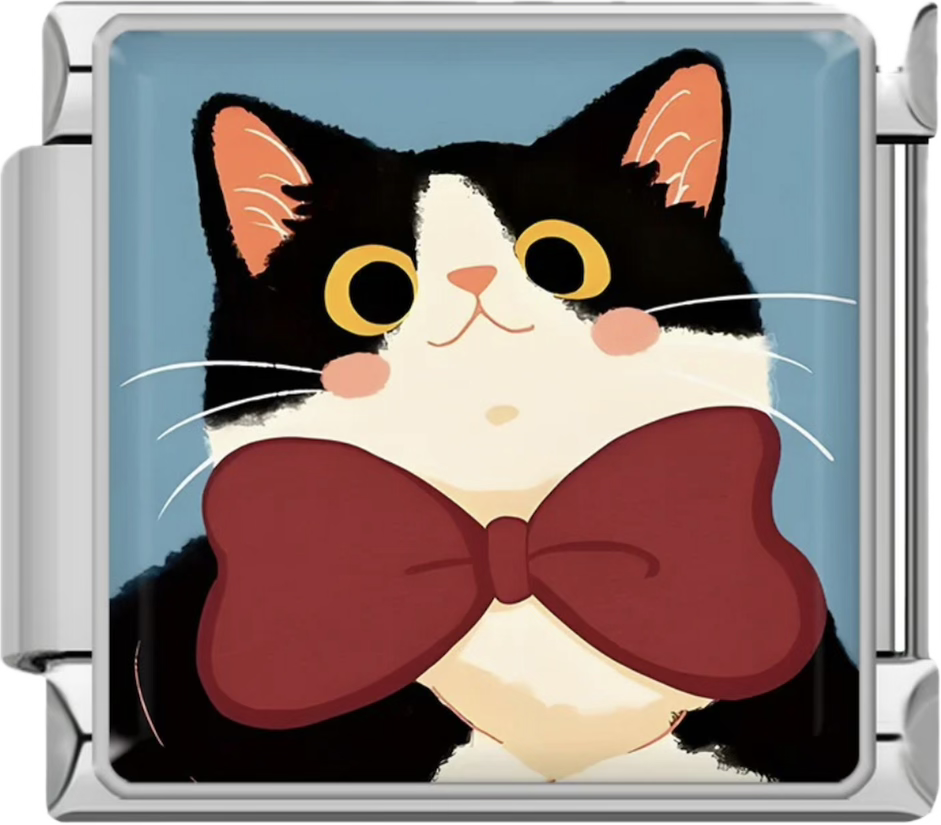 CHARM ANIMAL GATO CON CORBATIN