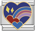CHARM CORAZON ARCOIRIS