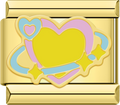 CHARM CORAZON AMARILLO