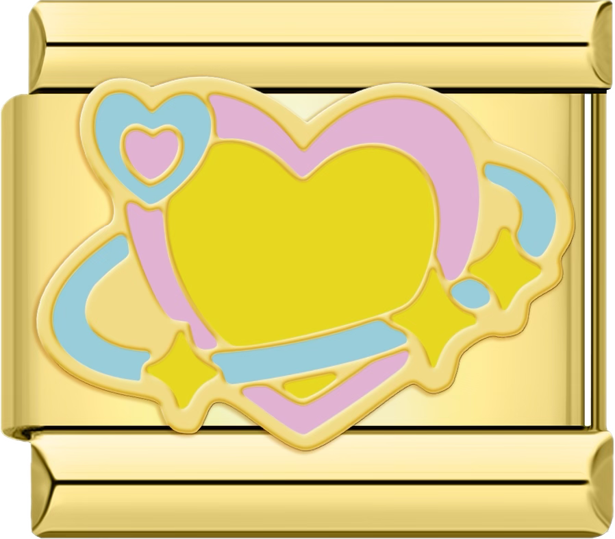 CHARM CORAZON AMARILLO