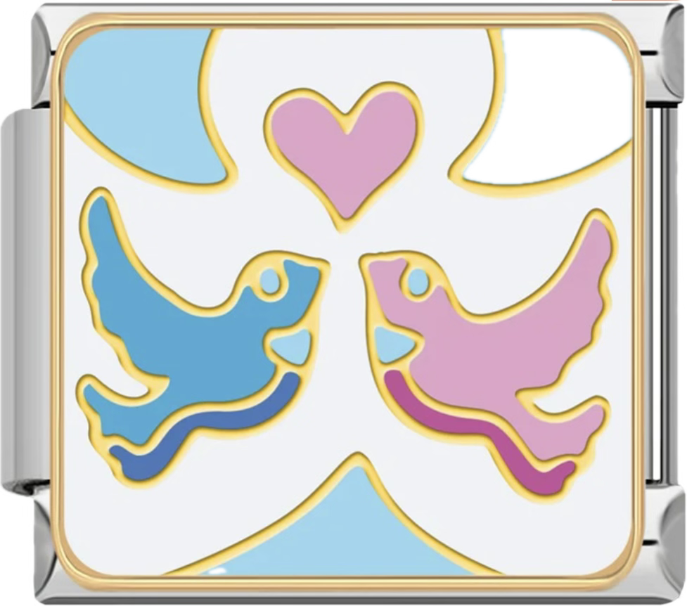 CHARM ROMANTICO PAJAROS