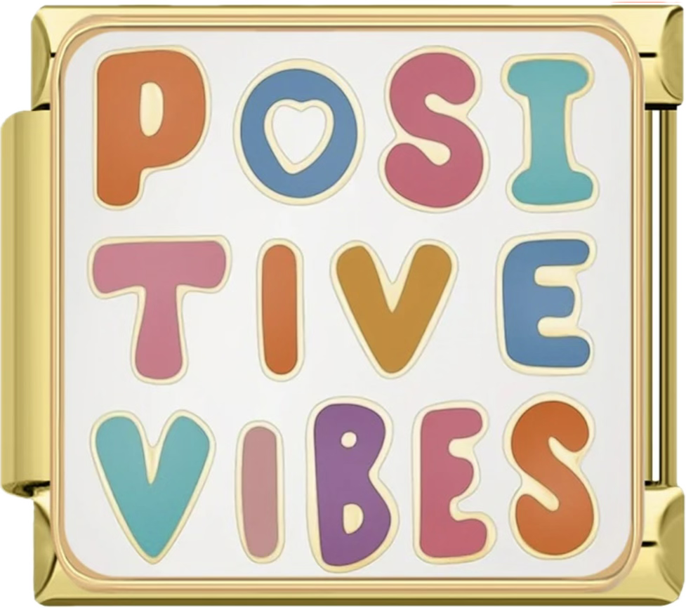 CHARM FRASE POSITIVE VIBES