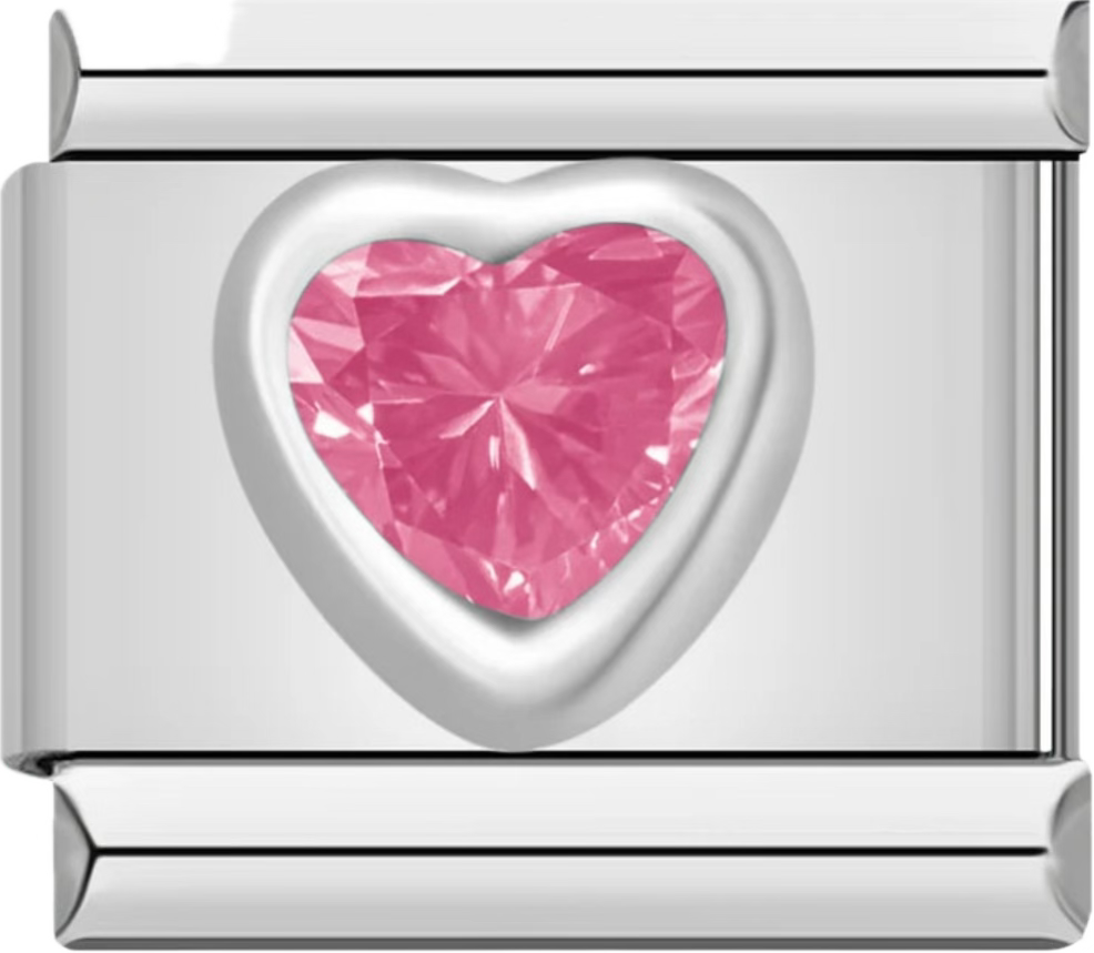 CHARM ROSADO PLATEADO