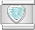 CHARM CORAZON CELESTE
