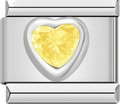 CHARM CORAZON AMARILLO