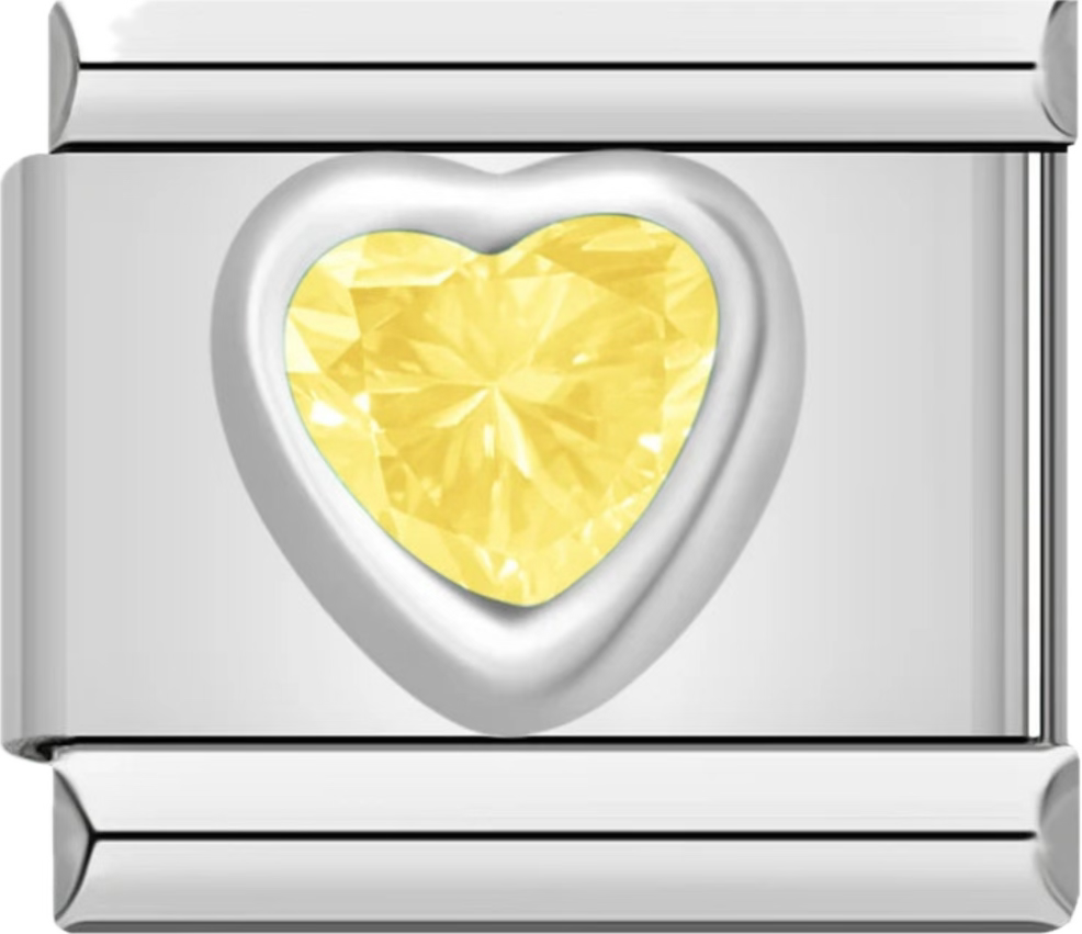 CHARM CORAZON AMARILLO