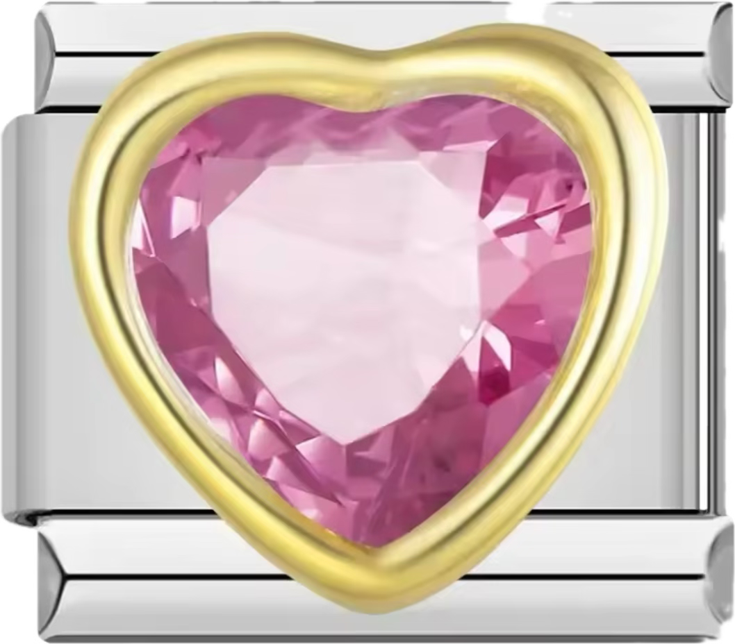 CHARM CORAZON ROSA 3D