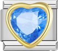 CHARM CORAZON AZUL 3D