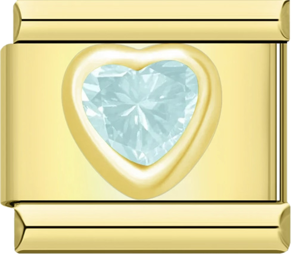 CHARM CORAZON CELESTE