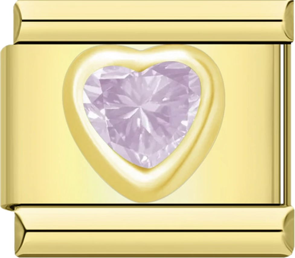 CHARM CORAZON LILA