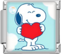 CHARM SNOOPY CORAZON
