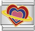 CHARM CORAZON SATURNO