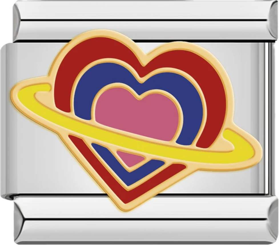 CHARM CORAZON SATURNO