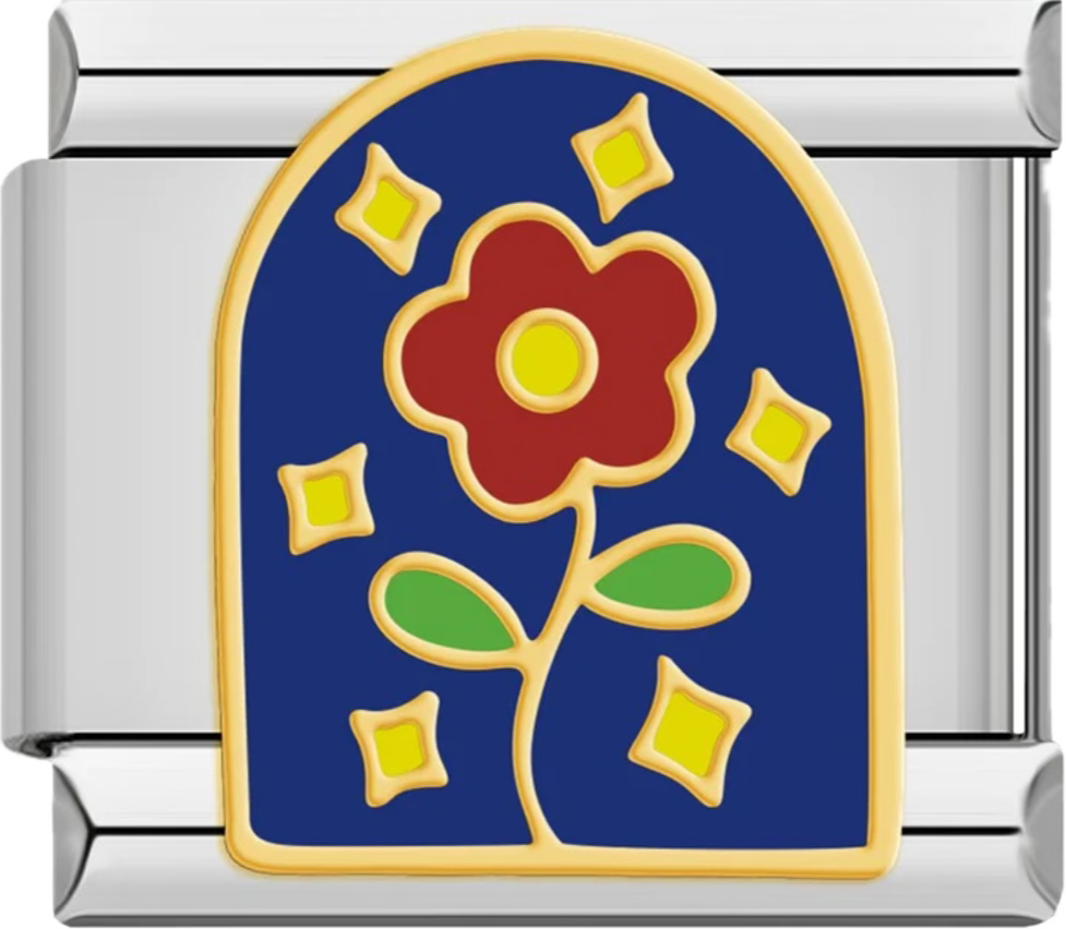 CHARM FLOR AZUL