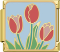 CHARM  FLOR TULIPAN DORADO