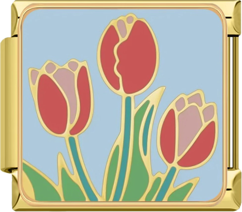CHARM  FLOR TULIPAN DORADO