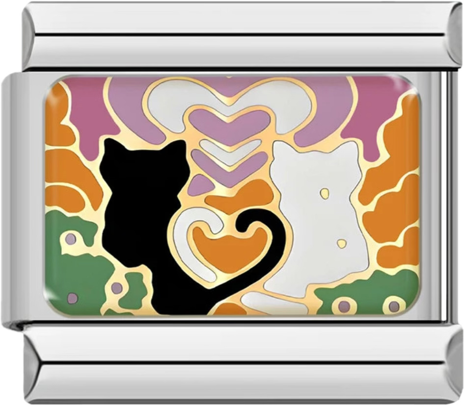 CHARM ROMANTICO GATOS