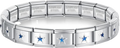 BRZALETE PLATEADO ESTRELLA AZUL