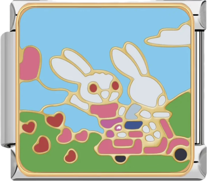 CHARM ROMANTICO CONEJOS