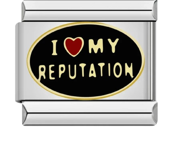 CHARM FRASE I LOVE MY REPUTATION