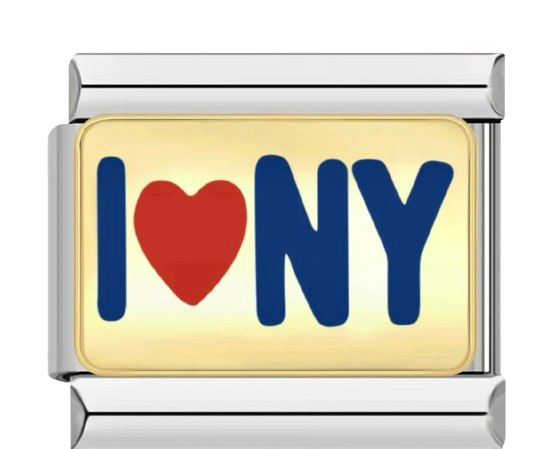 CHARM FRASE I LOVE NY