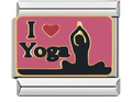 CHARM FRASE I LOVE YOGA