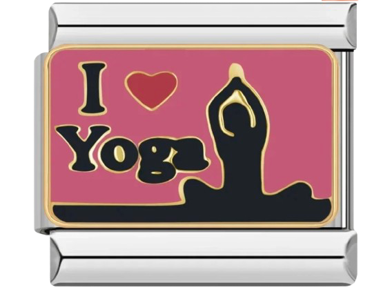 CHARM FRASE I LOVE YOGA