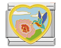 CHARM CORAZON COLIBRI
