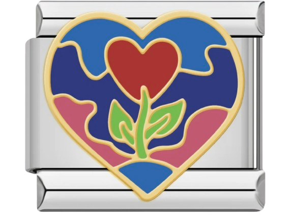 CHARM CORAZÓN TULIPAN