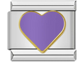 CHARM CORAZON MORADO
