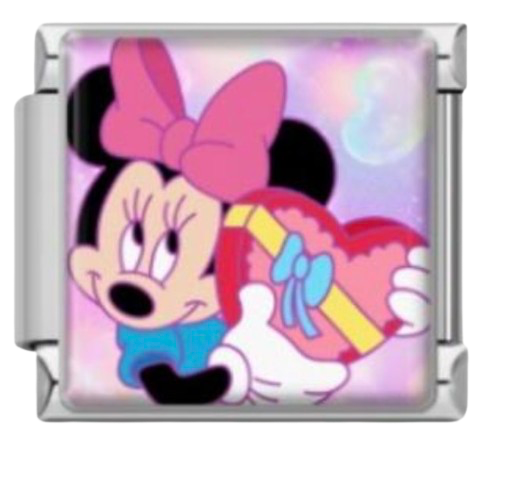 CHARM ANIMADO MINNIE Y MICKEY ROMANTICO