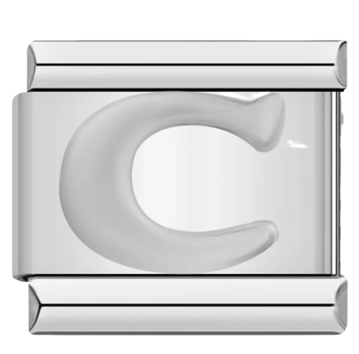 CHARM LETRAS  PLATEADO