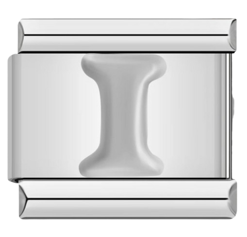 CHARM LETRAS  PLATEADO