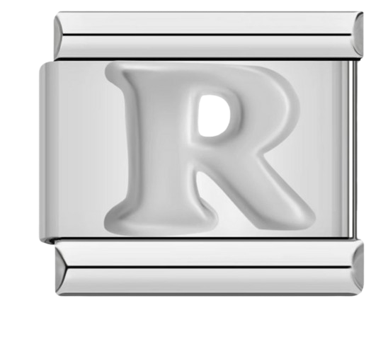 CHARM LETRAS  PLATEADO